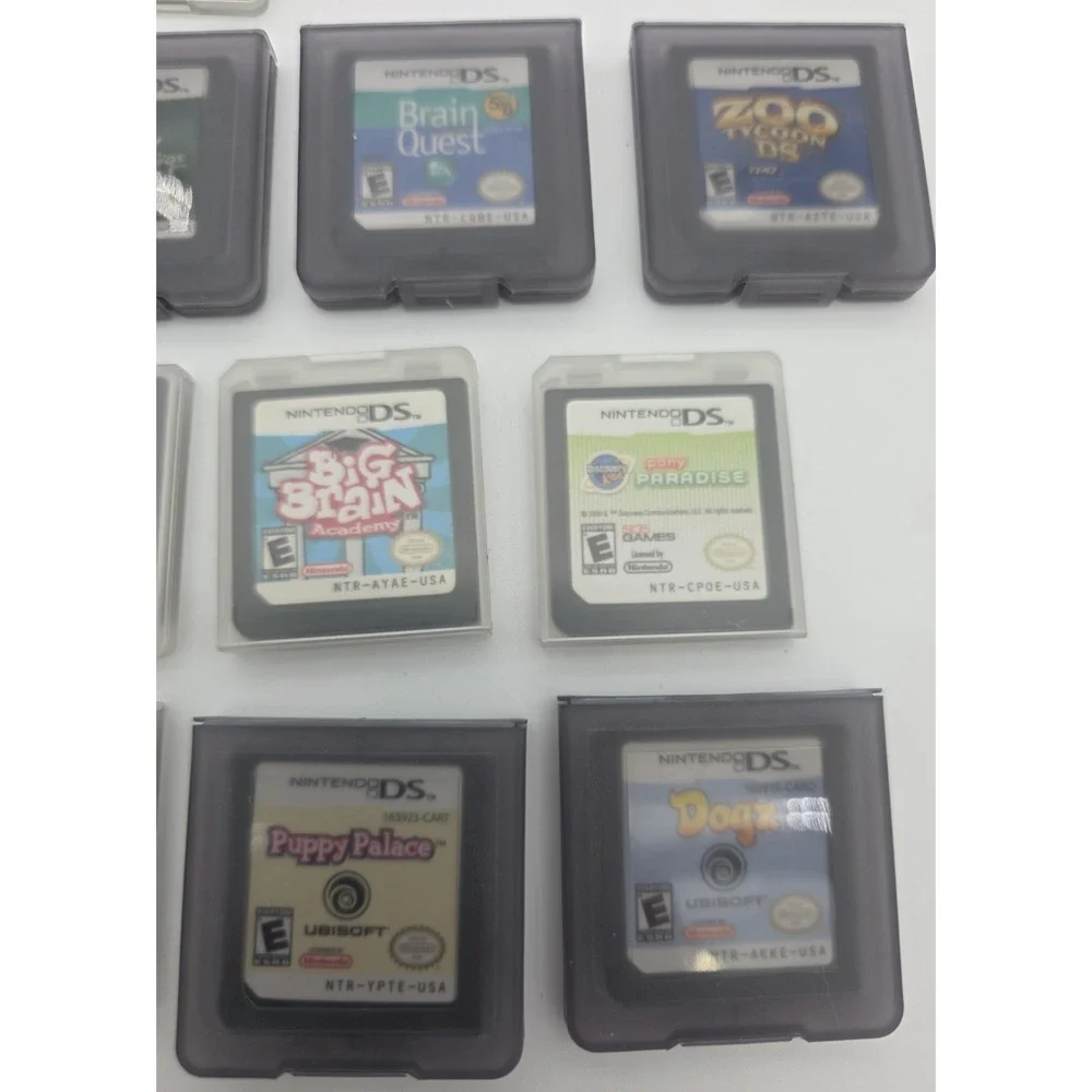 Nintendo DS Electric Blue 14 Games Used All Games Work READ Description #0333